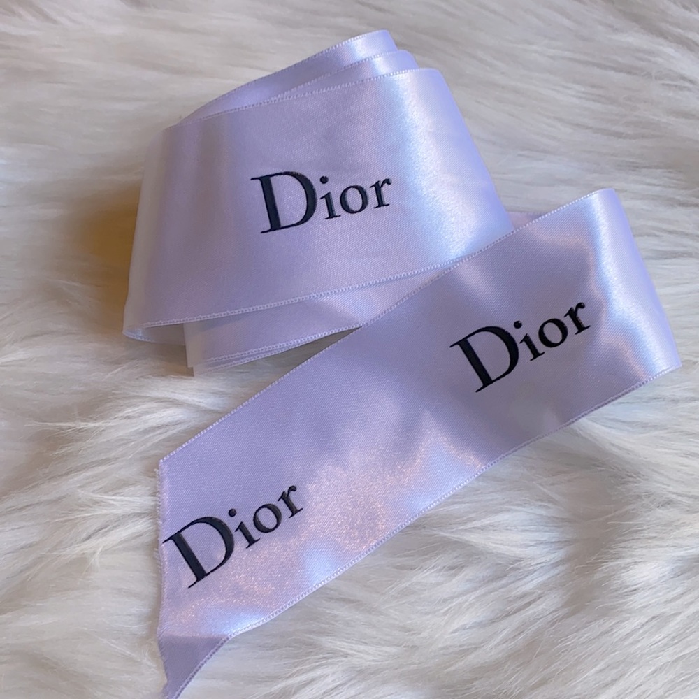 DIOR White Black Gift Wrap Ribbon